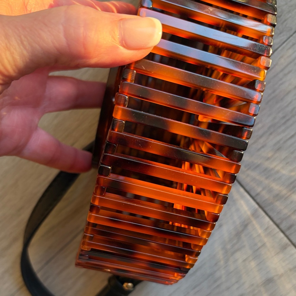 Source Unknown Tortoiseshell Crossbody Bag with B… - image 7